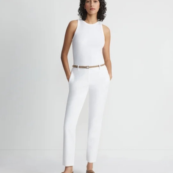 Lafayette 148 New York Slim Ankle Pants – Ivory – Size M - Picture 2 of 4